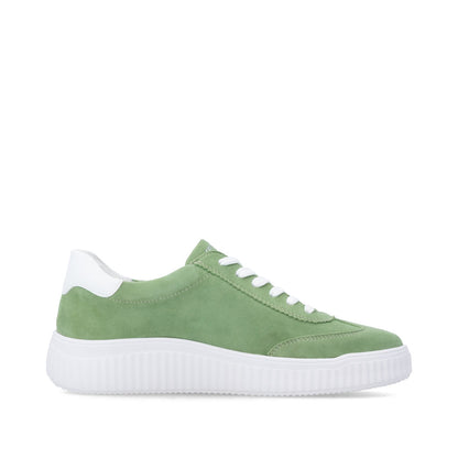 Remonte Ladies Wide Fit Lace Up Retro Sneaker