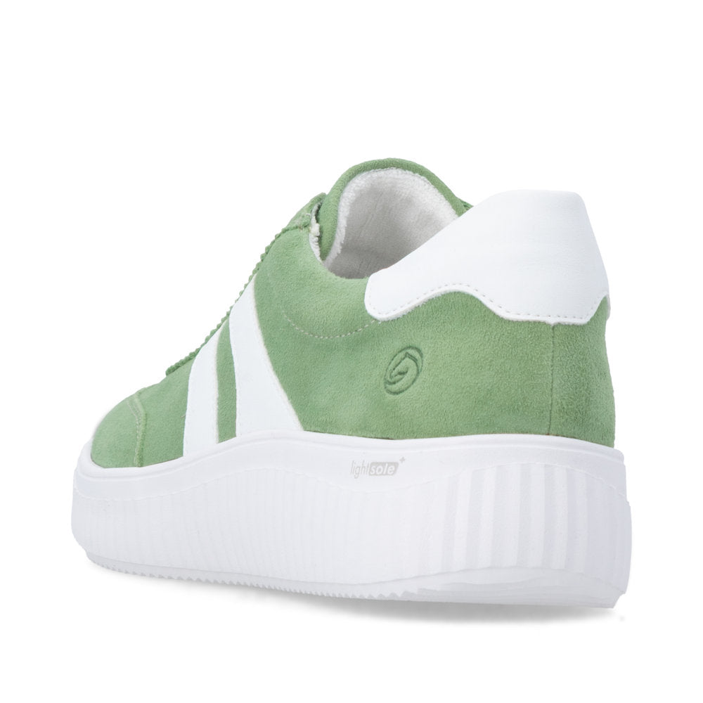 Remonte Ladies Wide Fit Lace Up Retro Sneaker