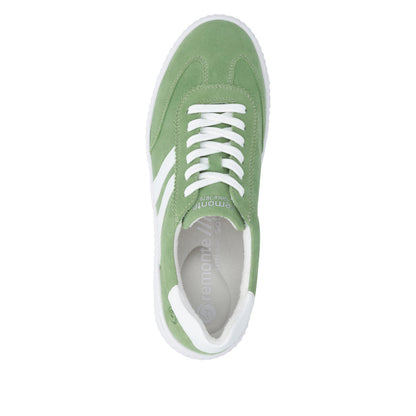 Remonte Ladies Wide Fit Lace Up Retro Sneaker