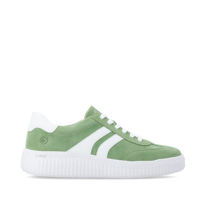 Remonte Ladies Wide Fit Lace Up Retro Sneaker