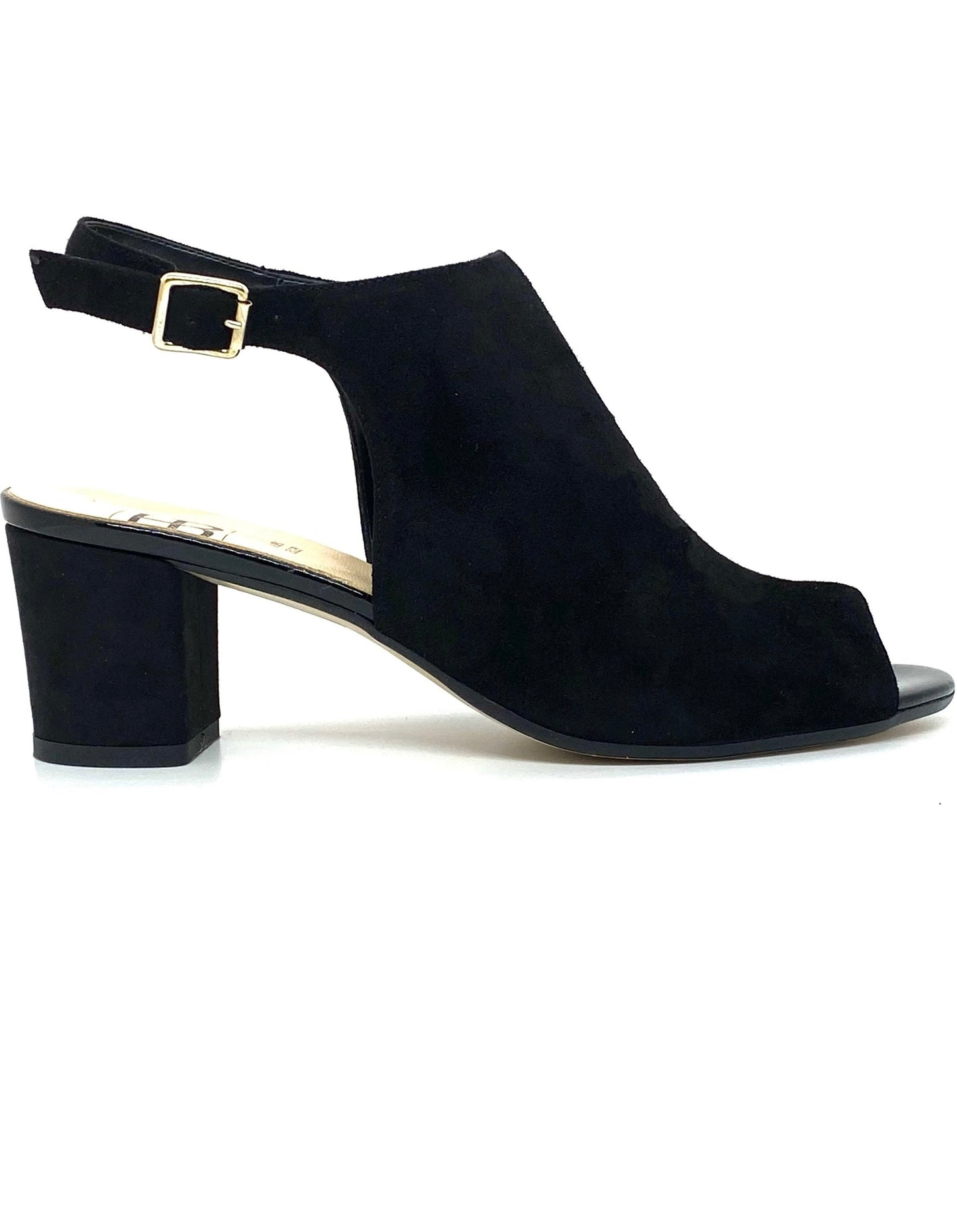 Mid Heel Open Toe Sandal