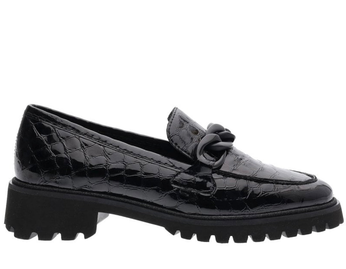 Ara Kent Croco Ladies Chunky Sole Loafer