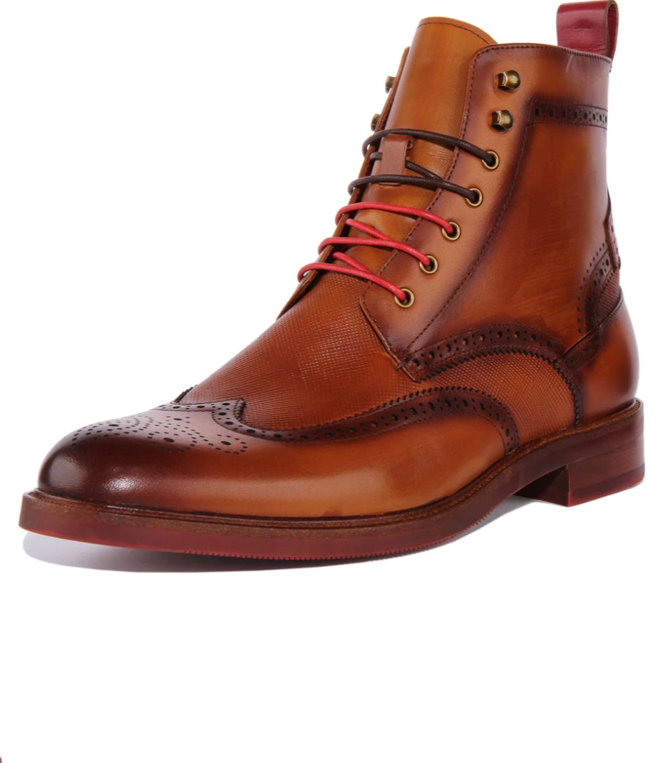 Justin Reess Cameron Men's Lace Brogue Boot