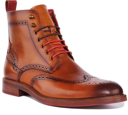 Justin Reess Cameron Men's Lace Brogue Boot