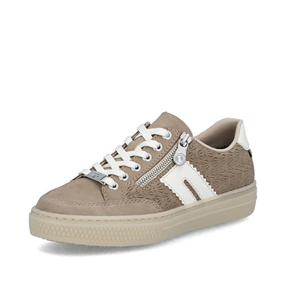Rieker Ladies Zip Side Lace Up Sneaker