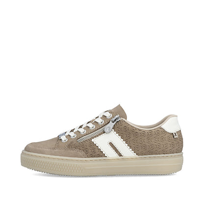 Rieker Ladies Zip Side Lace Up Sneaker
