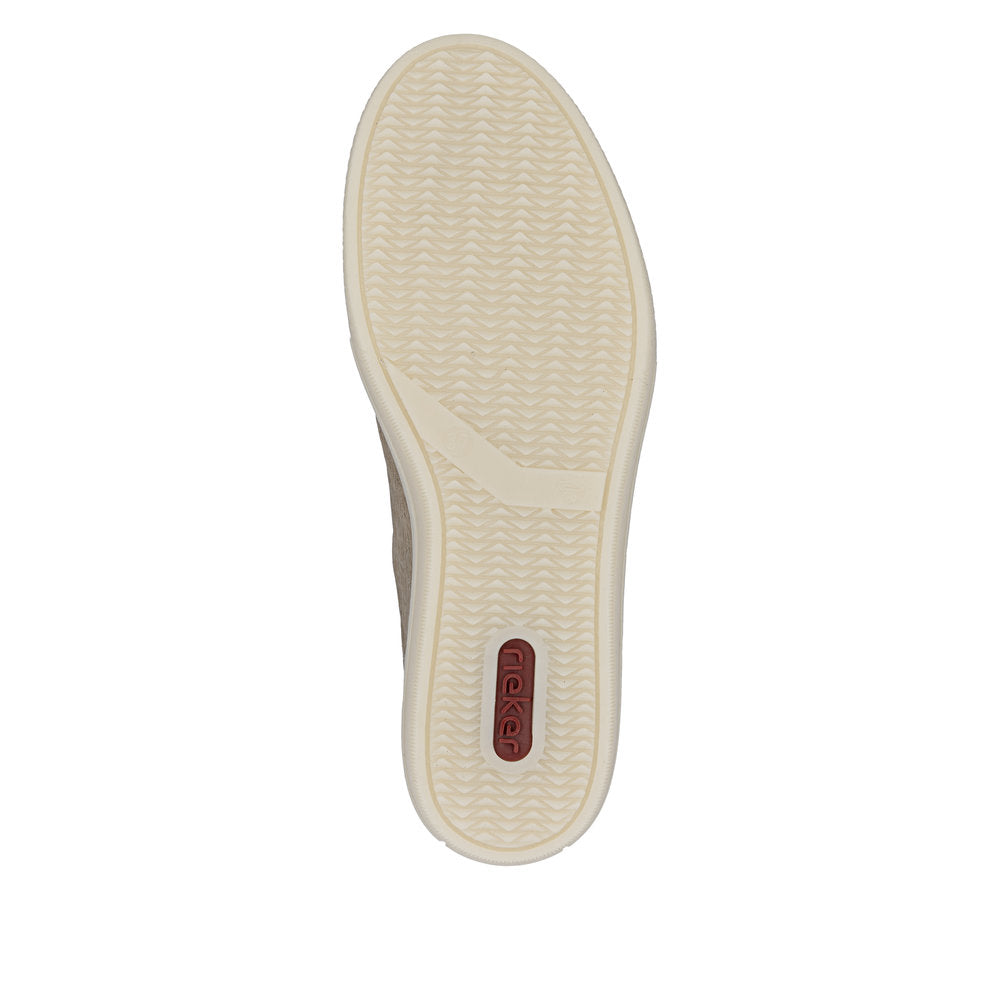 Rieker Ladies Zip Side Lace Up Sneaker