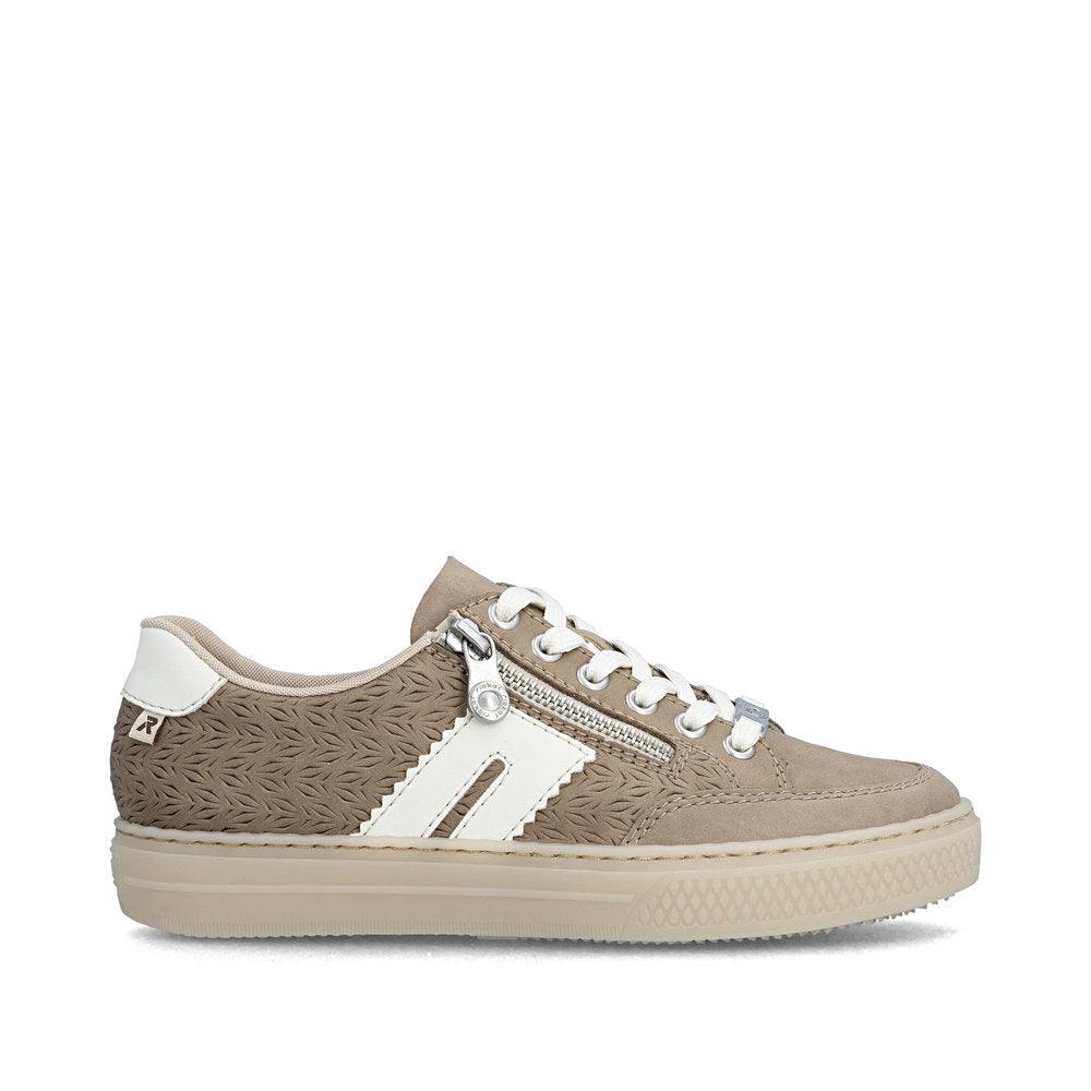 Rieker Ladies Zip Side Lace Up Sneaker