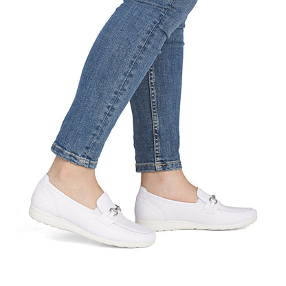 Rieker Ladies Snaffle Trim Flexi Sole Loafer