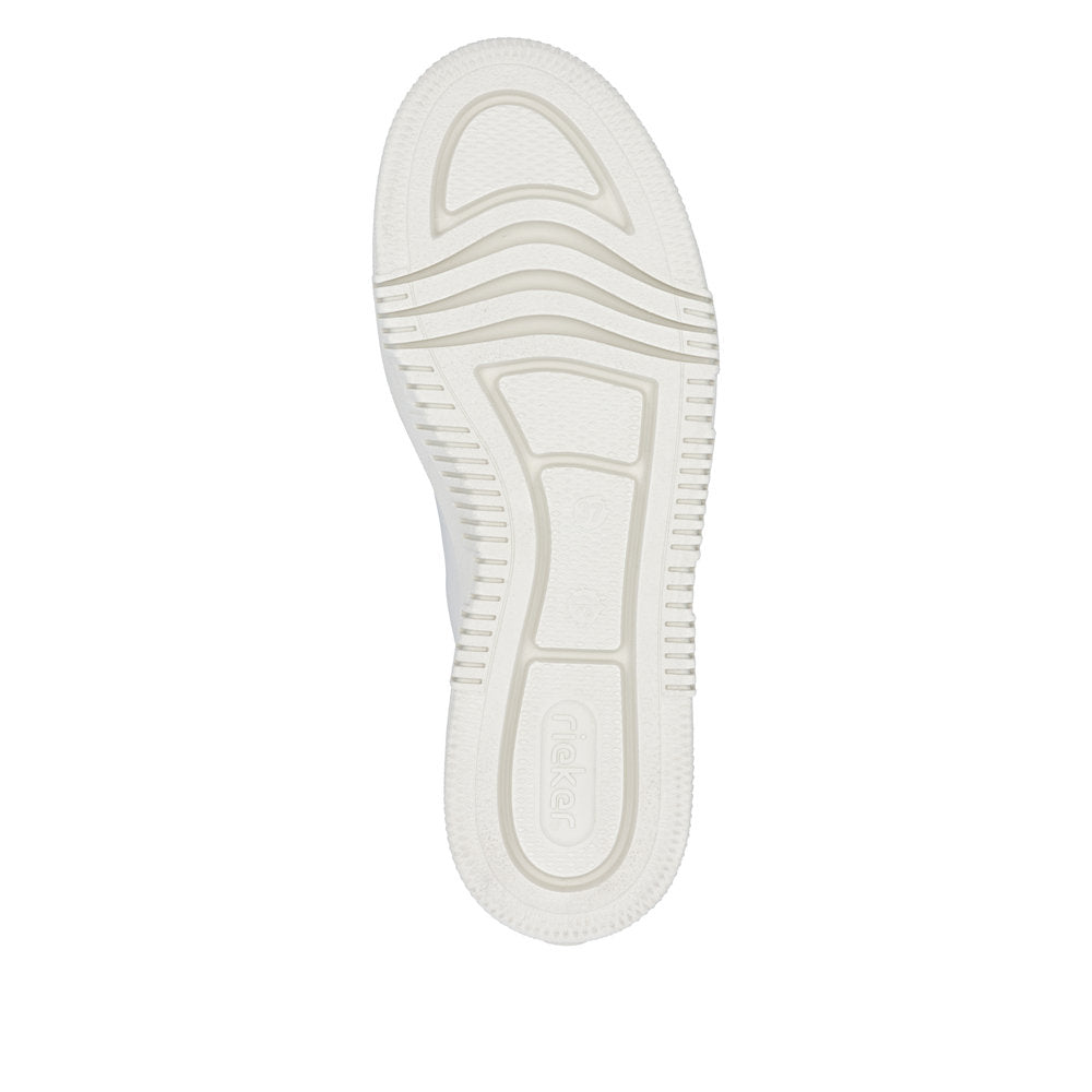 Rieker Ladies Flatform Zip Side Lace Up Sneaker