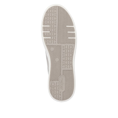 Rieker Ladies Reptile Print Zip Side Lace Up Sneaker