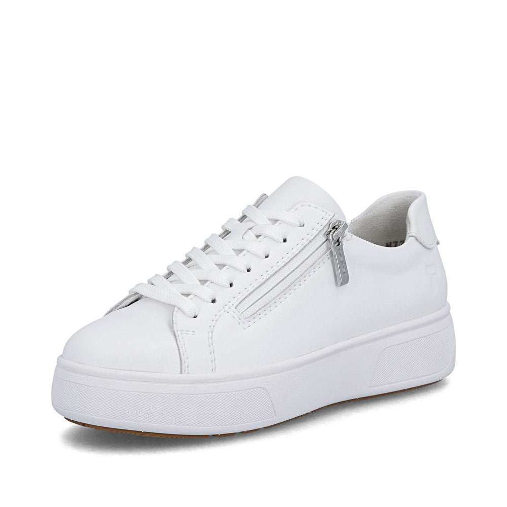 Rieker Ladies Zip Side Lace Up Sneaker