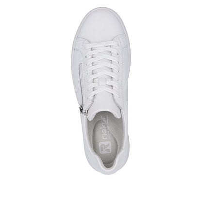 Rieker Ladies Zip Side Lace Up Sneaker