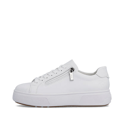 Rieker Ladies Zip Side Lace Up Sneaker