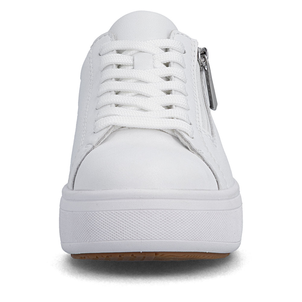 Rieker Ladies Zip Side Lace Up Sneaker