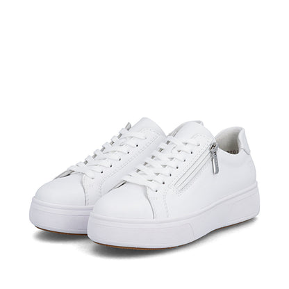 Rieker Ladies Zip Side Lace Up Sneaker