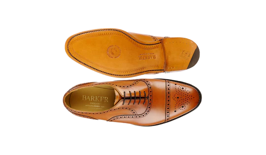 Barker Mirfield Oxford Toe Cap Brogue Shoe