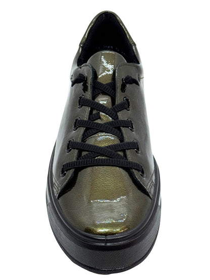 Ara Canberra Ladies Bungee Lace Patent Sneaker