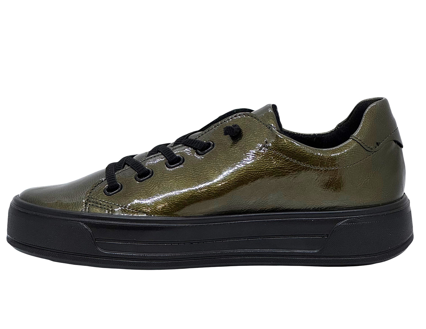 Ara Canberra Ladies Bungee Lace Patent Sneaker