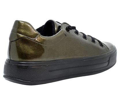 Ara Canberra Ladies Bungee Lace Patent Sneaker