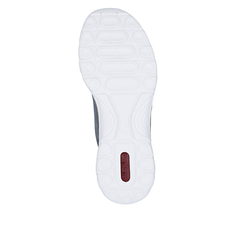 Rieker Ladies Lightweight Zip Side Lace Casual Shoe.