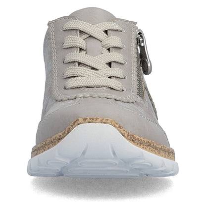Rieker ladies Lightweight Zip Side Lace Casual Shoe
