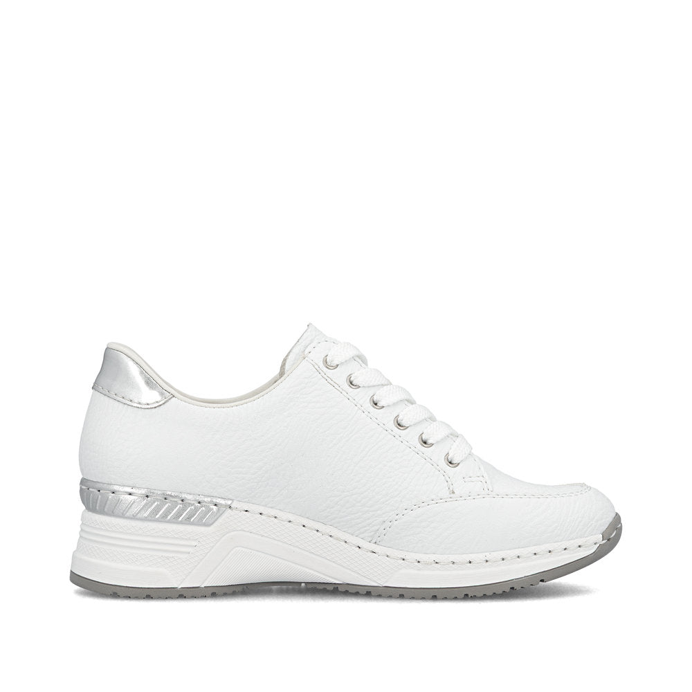 Rieker Ladies Wedge Heel Lace Up Sneaker