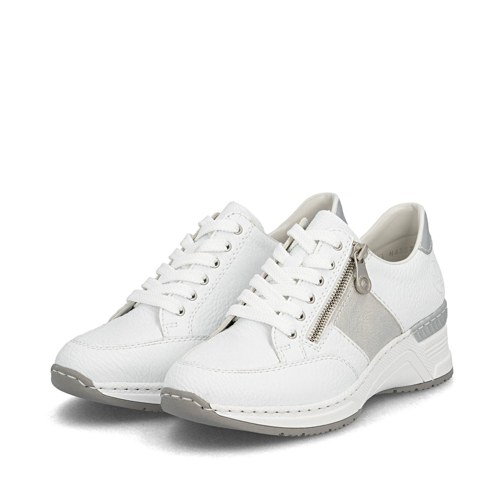 Rieker Ladies Wedge Heel Lace Up Sneaker