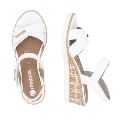 Remonte Ladies Adjustable Strap Wedge Heel Sandal