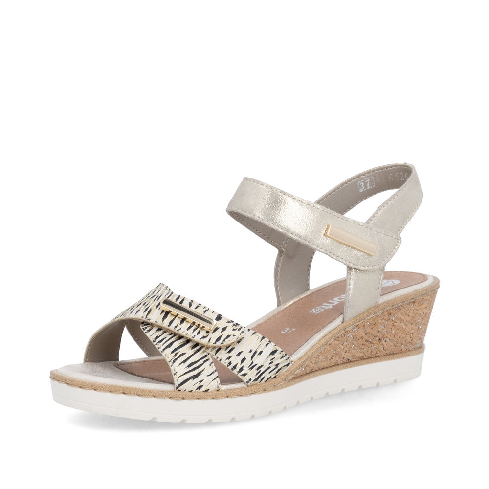 Remonte Ladies Adjustable Strap Wedge Sandal