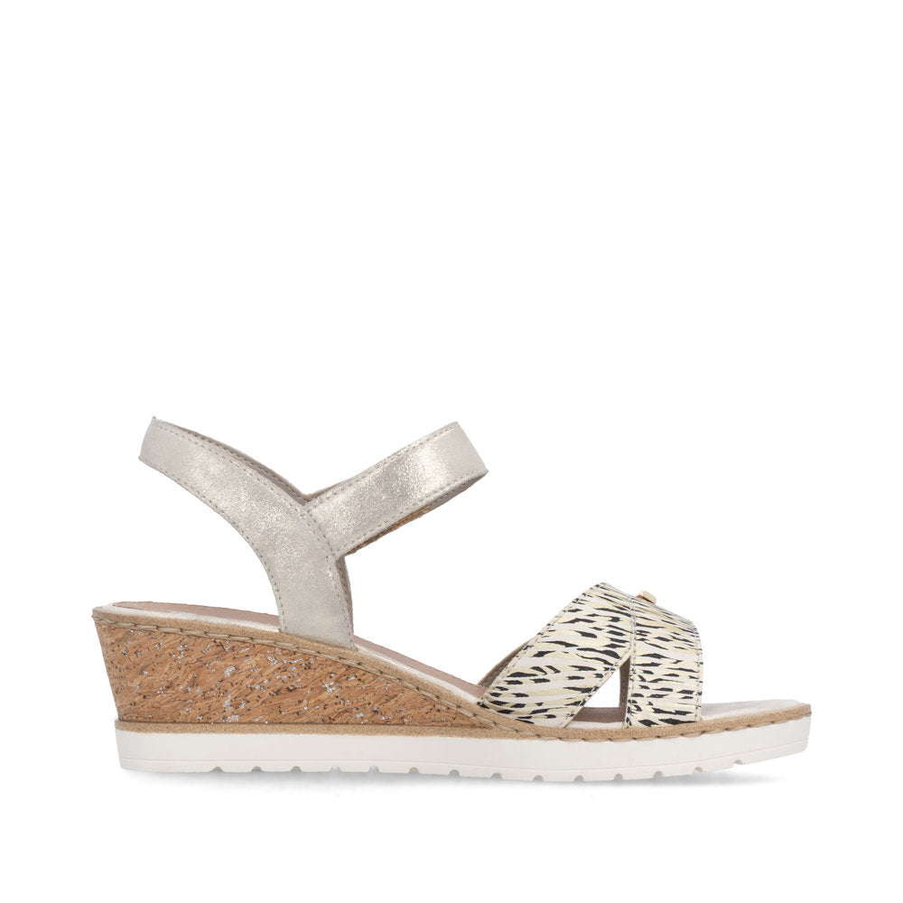Remonte Ladies Adjustable Strap Wedge Sandal