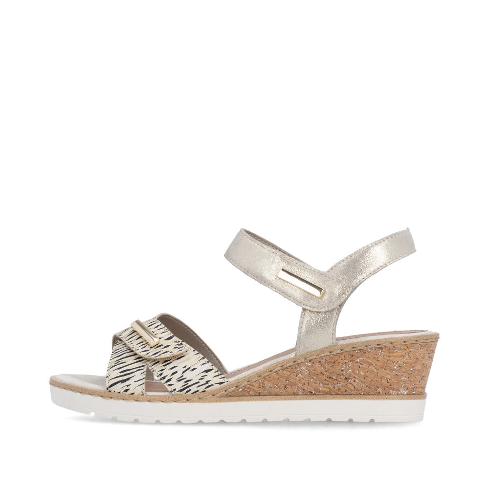Remonte Ladies Adjustable Strap Wedge Sandal