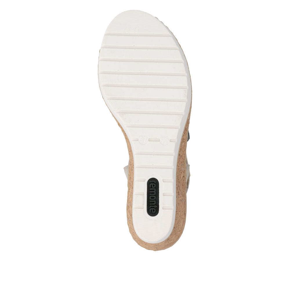 Remonte Ladies Adjustable Strap Wedge Sandal