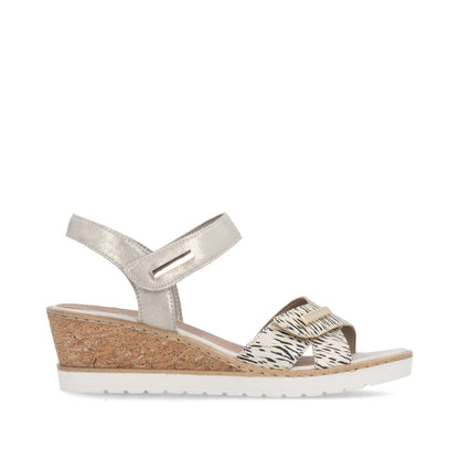 Remonte Ladies Adjustable Strap Wedge Sandal