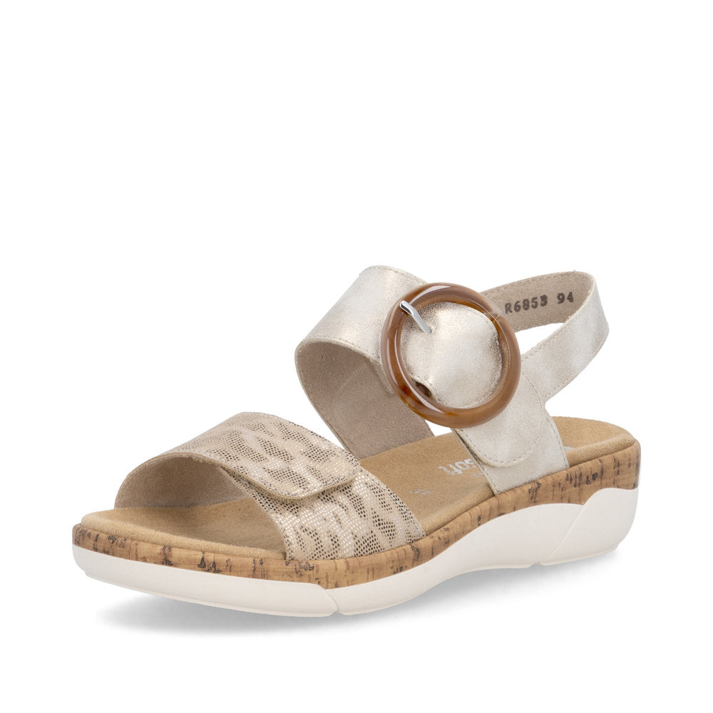 Remonte Ladies Velcro Strap Flat Sandal