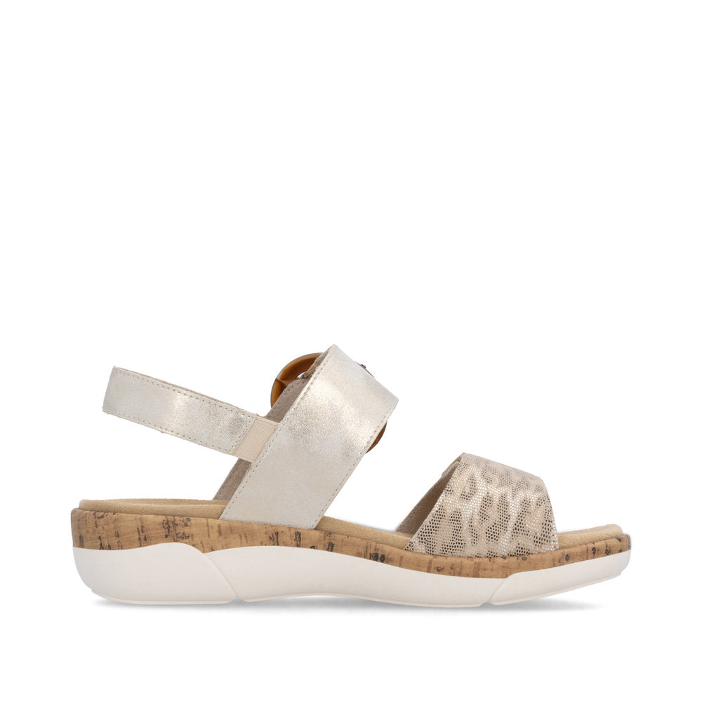 Remonte Ladies Velcro Strap Flat Sandal