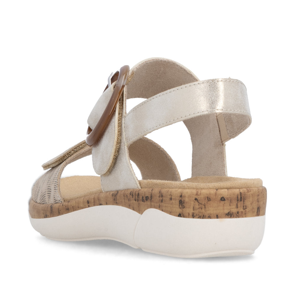 Remonte Ladies Velcro Strap Flat Sandal