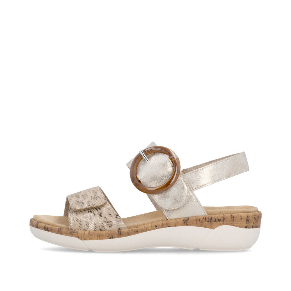 Remonte Ladies Velcro Strap Flat Sandal