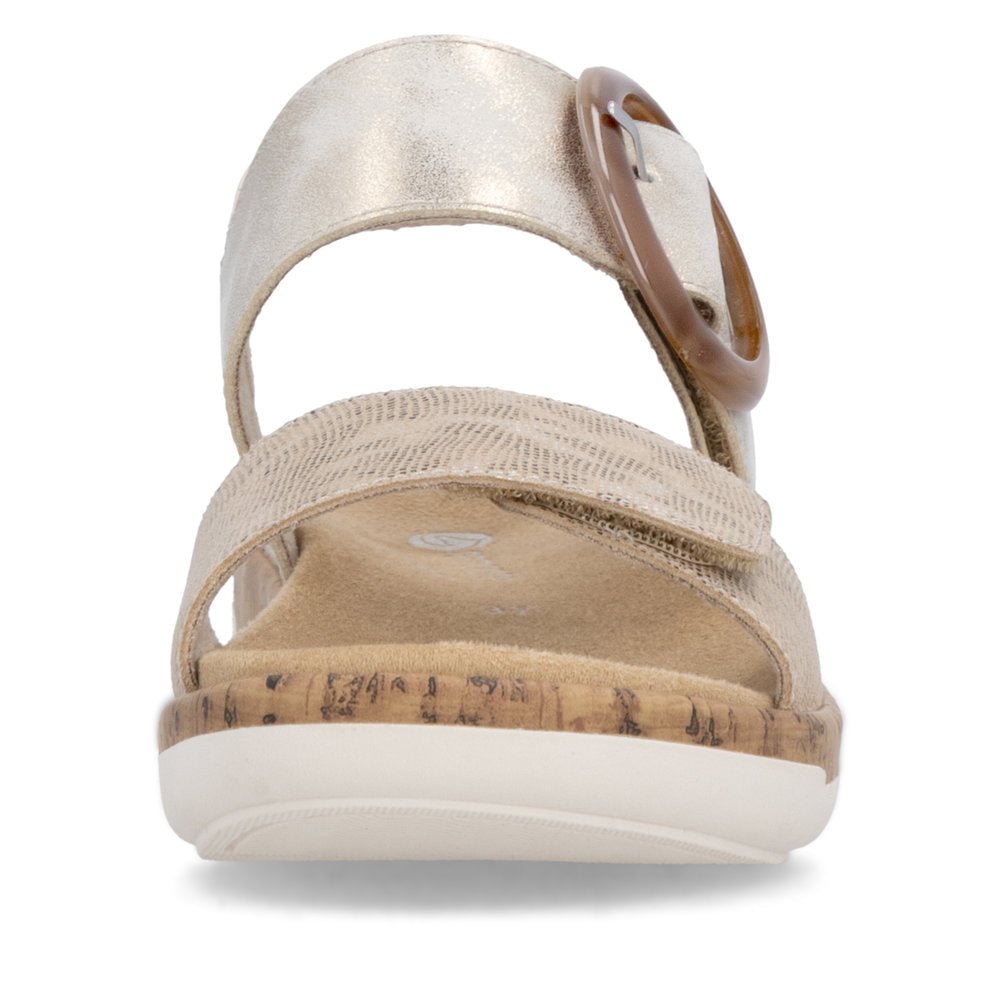 Remonte Ladies Velcro Strap Flat Sandal