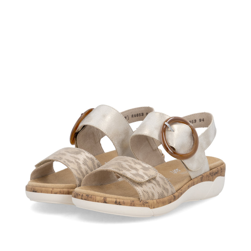 Remonte Ladies Velcro Strap Flat Sandal