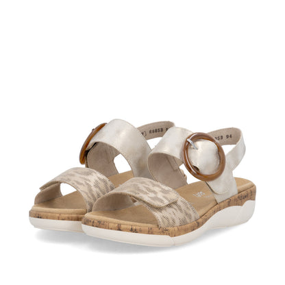 Remonte Ladies Velcro Strap Flat Sandal