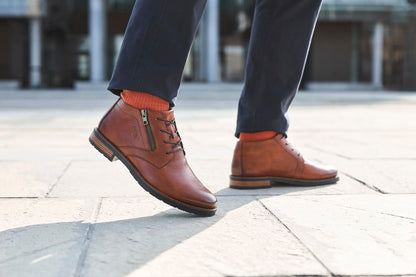 Rieker Gents Lace Up Zip Side Chukka Boot