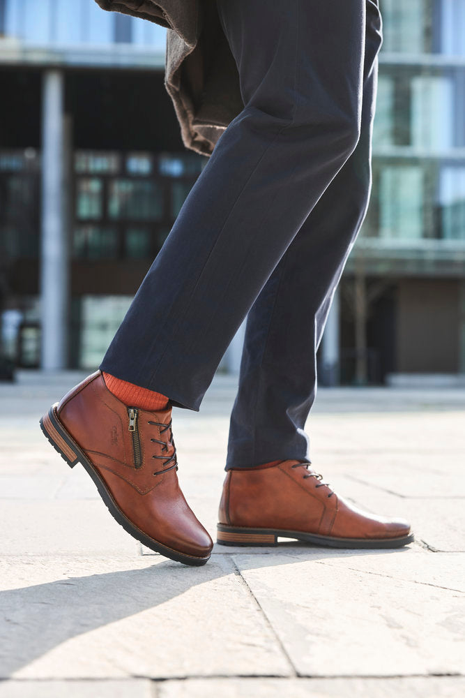 Rieker Gents Lace Up Zip Side Chukka Boot