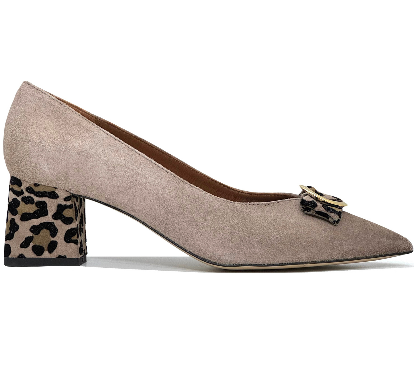 HB Louise Ladies Pointed Toe Bow Trim Court Shoe