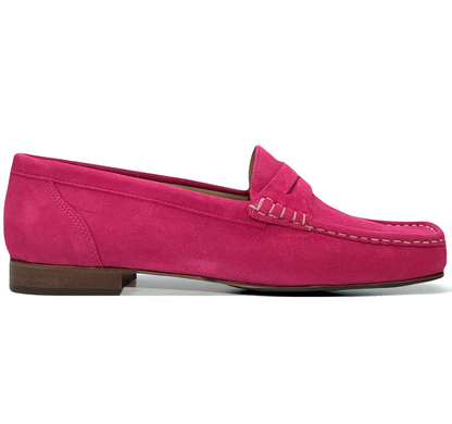 HB Ladies Suede Upper Penny Loafer