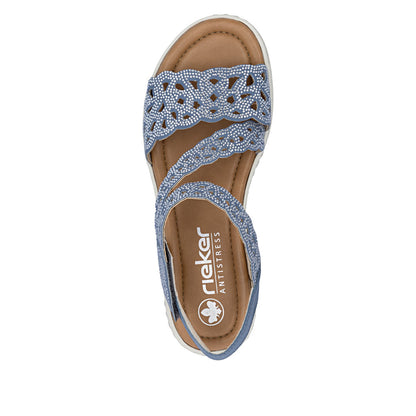 Rieker Lisa V4150-14 Blue Sandal
