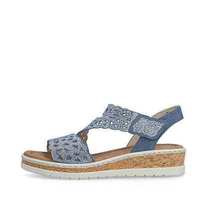Rieker Lisa V4150-14 Blue Sandal