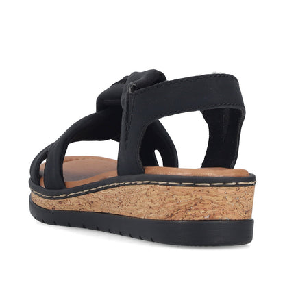 Rieker Lisa V4161-00 Black Sandal
