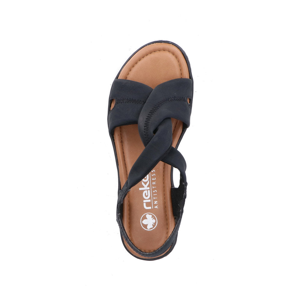 Rieker Lisa V4161-00 Black Sandal