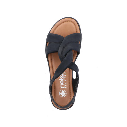 Rieker Lisa V4161-00 Black Sandal